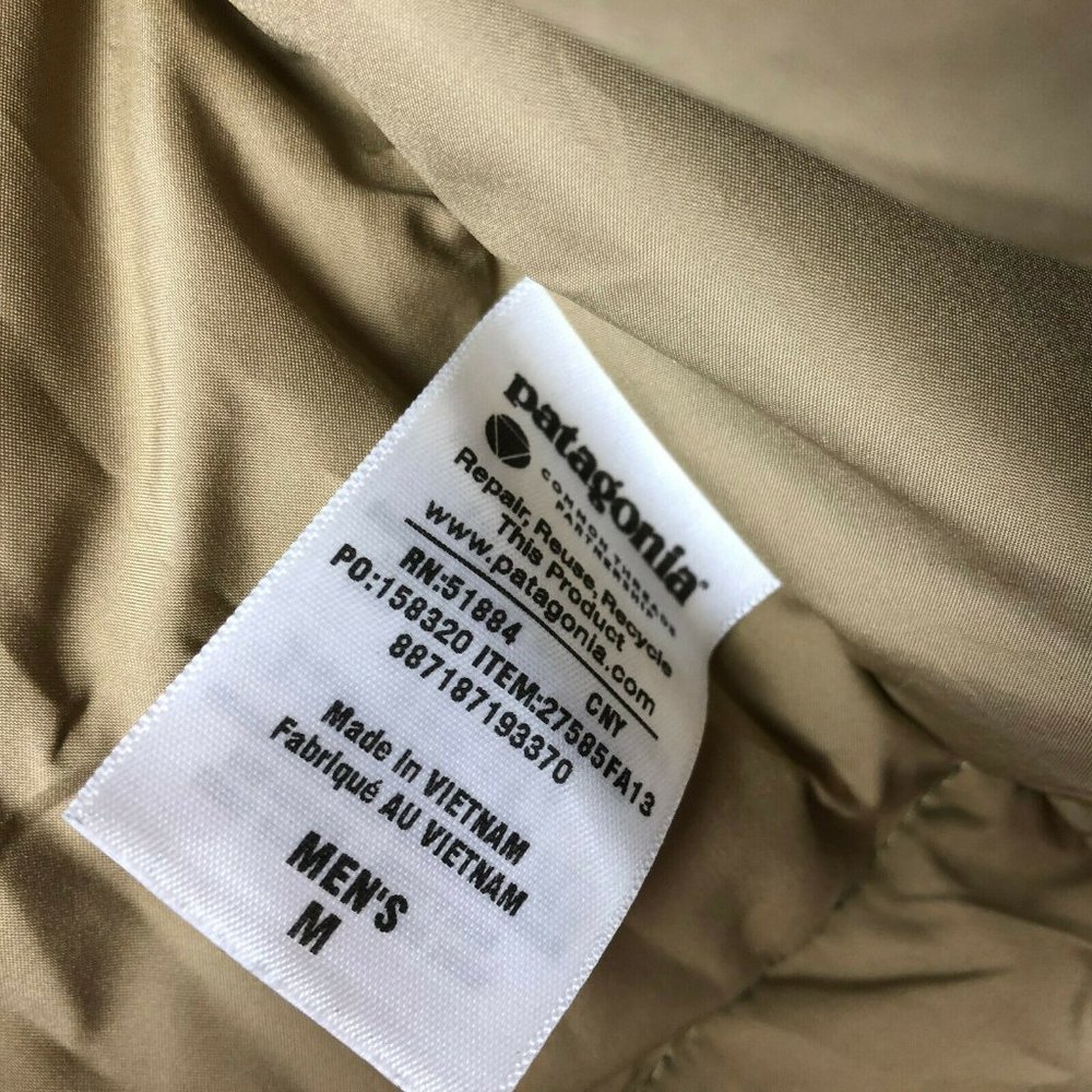 Patagonia Men’s Bivy Down Vest Medium M Blue Navy - Picture 5 of 7